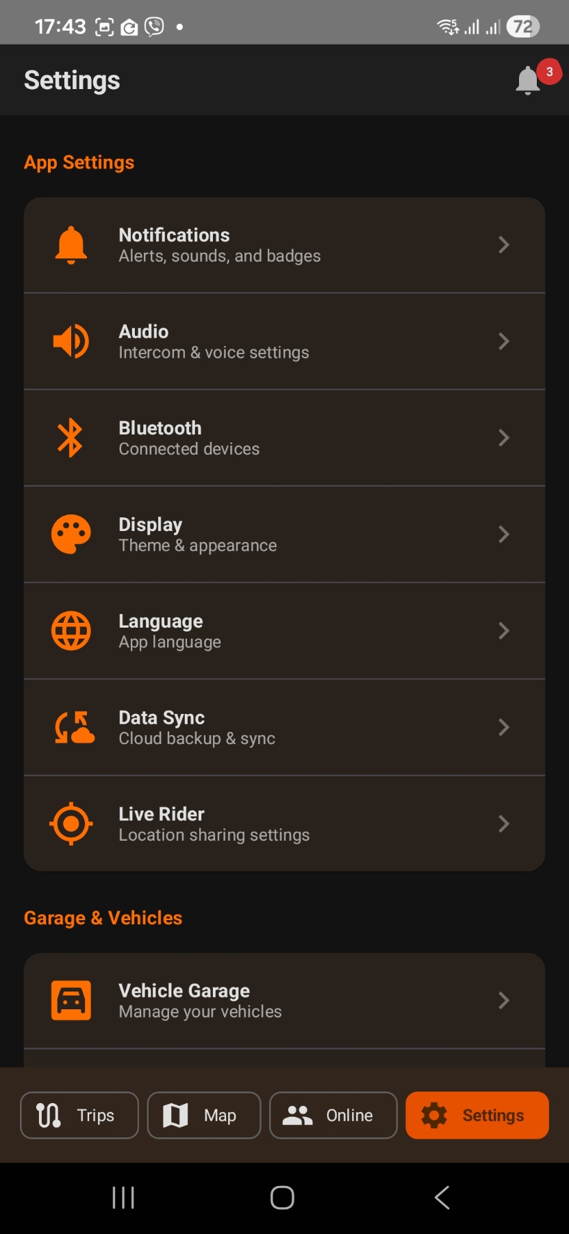 Motoristi.EU App - Features List