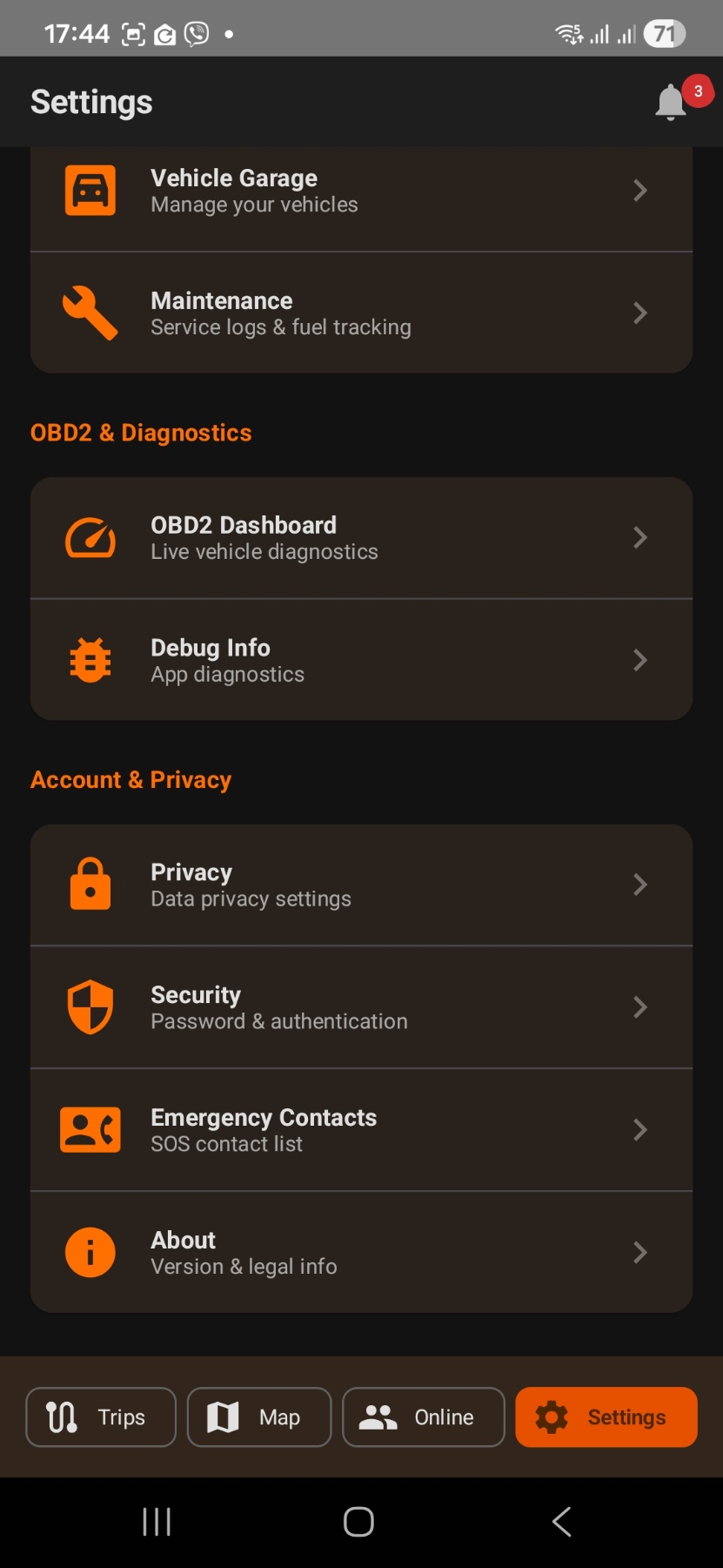 Motoristi.EU App - Route Tracking